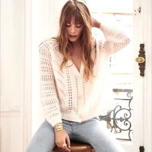 Sézane Dereck Jumper Size S Ecru